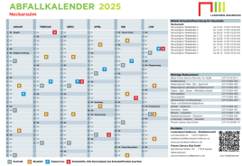  Abfallkalender 2025 - Landkreis Heilbronn Motiv 